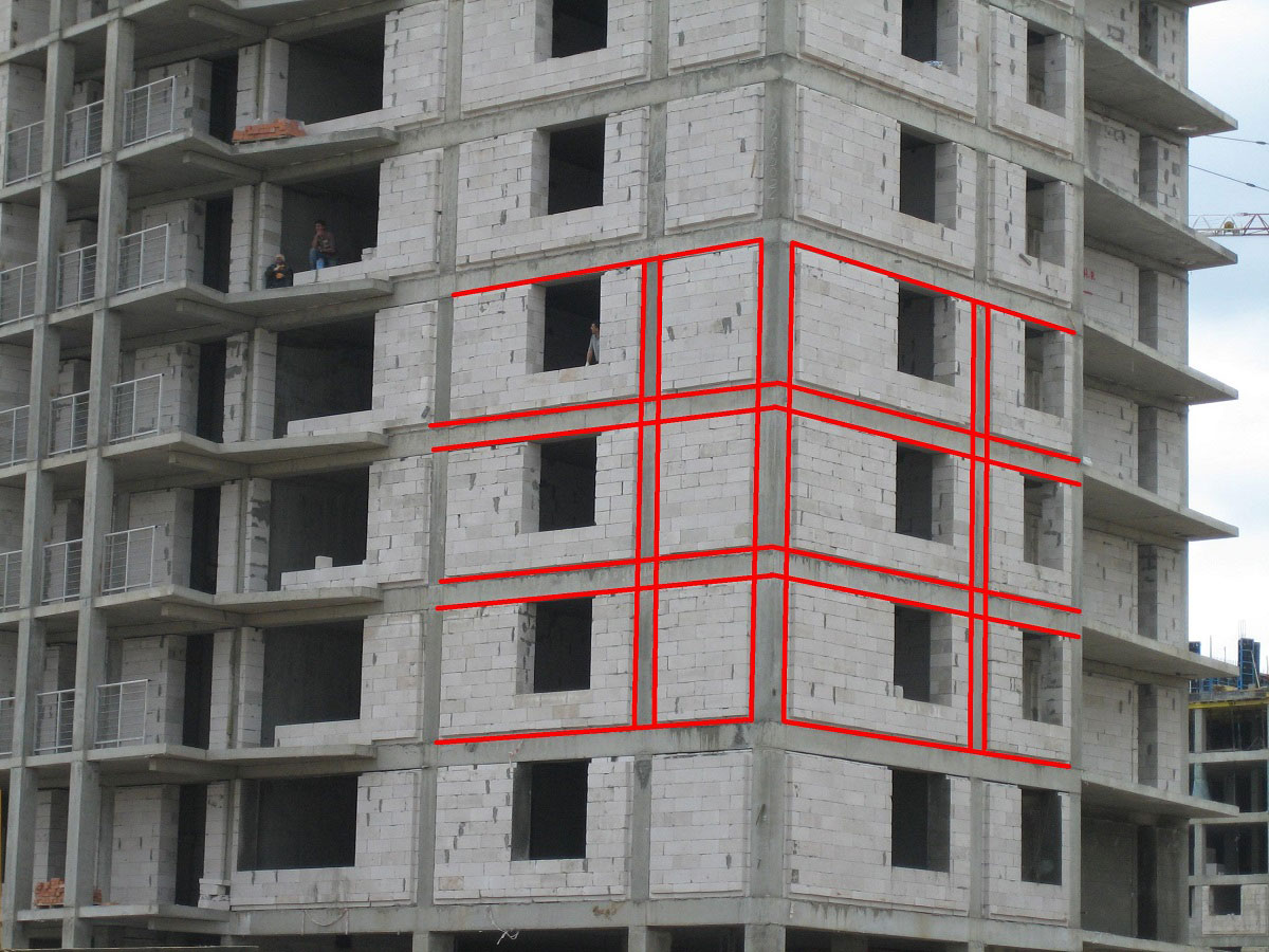 Строительство каркасного многоэтажного жилого комплекса заполненное газосиликатными блоками производства Старый Оскол